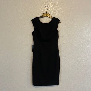 Black sheath dress